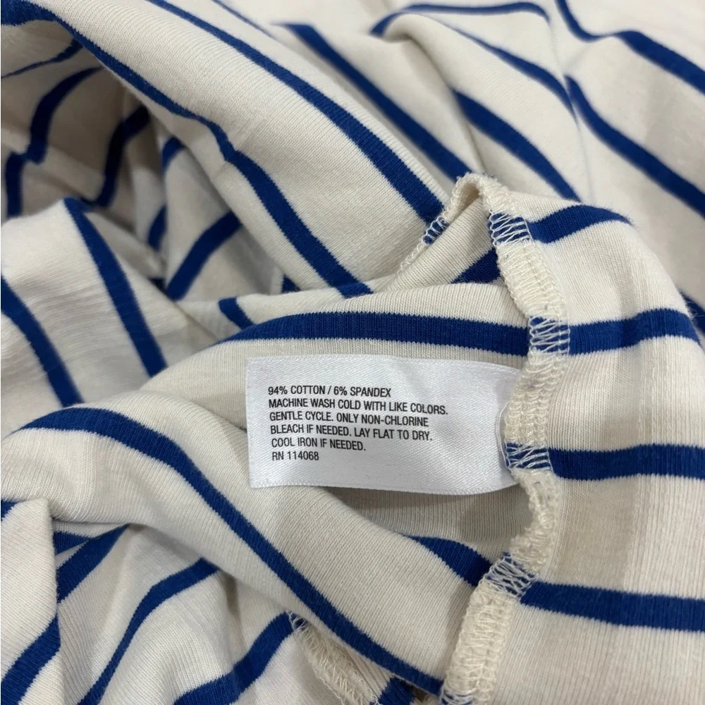 Evereve Alice Blue and White Striped Nautical Midi Dress - Picture 6 of 6